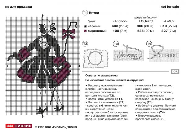 Схемы вышивки крестиком