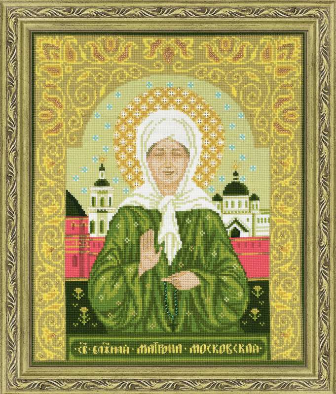 Икона Святой блаженной Матроны Московской, набор для вышивки