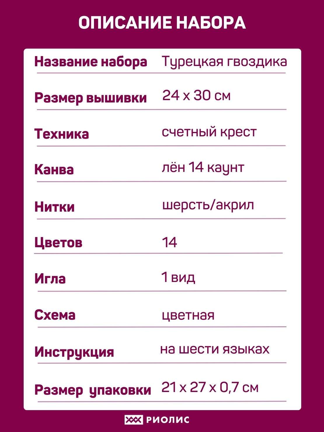 Гвоздики в банке, схема для вышивки, арт. ПЕ Екатерина Перченко | Купить онлайн на maloves.ru