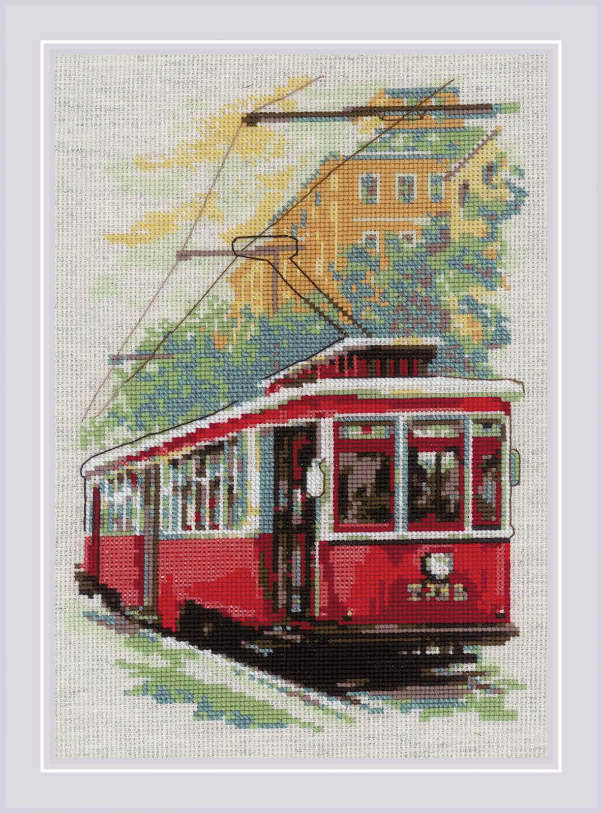 Набор для вышивания Старый трамвай – купить в интернет-магазине РИОЛИС  (2106)