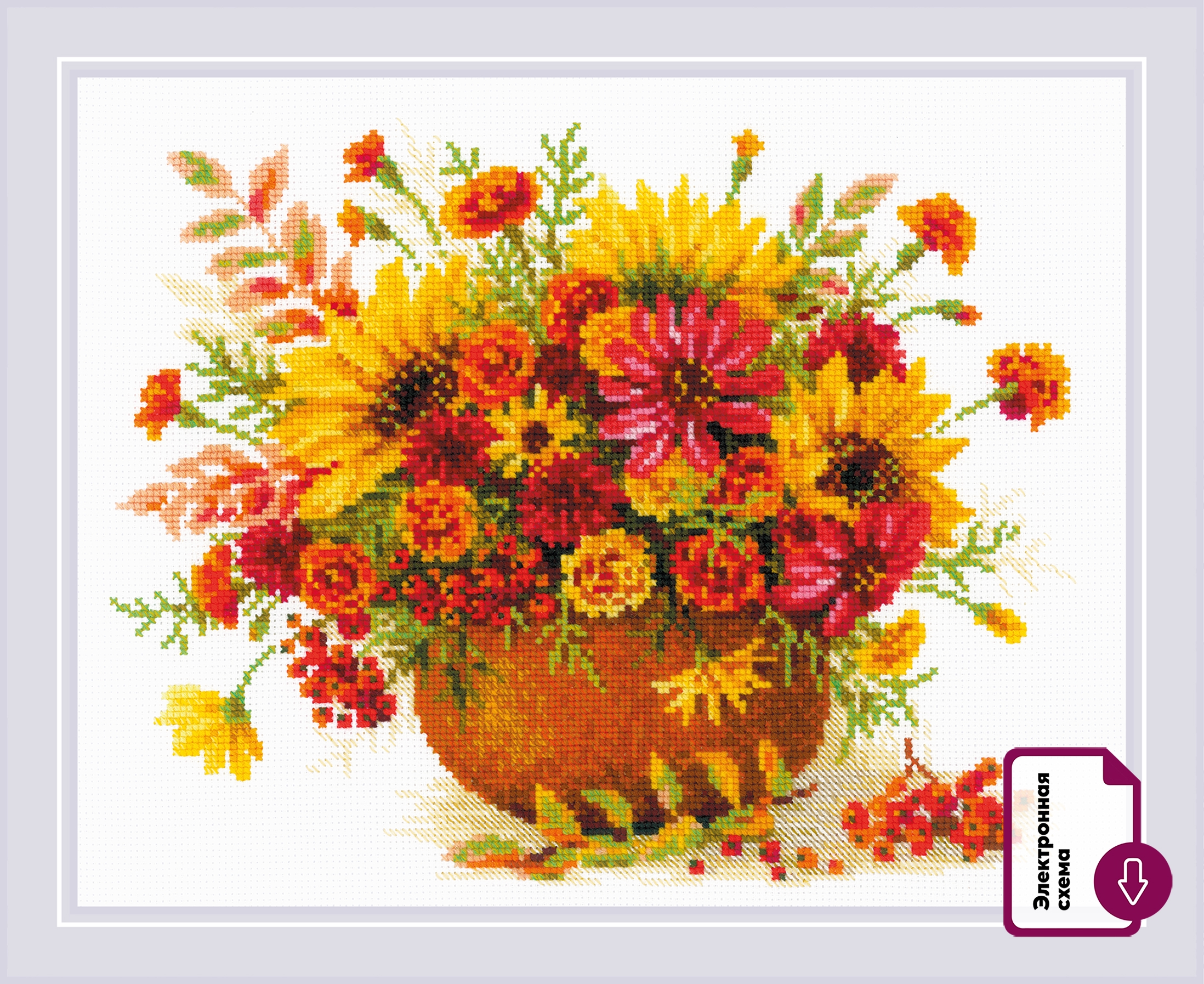 Antonia flowers Revival 専用 Набор для вышивания Осенние цветы – купить в интернет-магазине