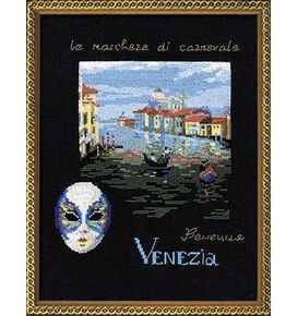 Наборы для вышивания Венеция. Голубая маска – фото 1