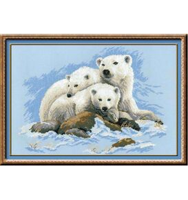 Наборы для вышивания Белые медведи – фото 1