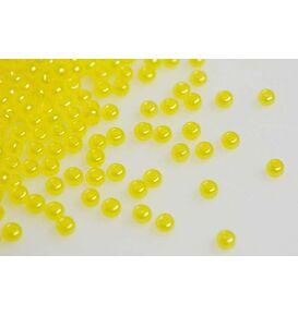 Товары для рукоделия Бисер 17186 - желтый матовый прозрачный – фото 1