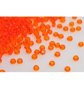 Товары для рукоделия Бисер 90030 - ярко-оранжевый прозрачный – фото 1