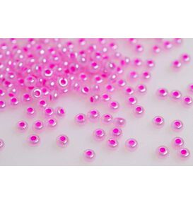 Товары для рукоделия Бисер 37177 - розовый перламутровый – фото 1