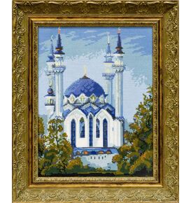  Вышитая картина "Мечеть Кул Шариф в Казани" – фото 1