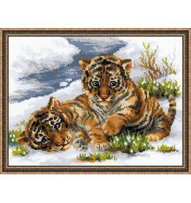 Наборы для вышивания Тигрята в снегу – фото 1