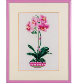  Вышитая картина "Розовая орхидея" – фото 1