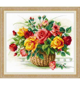 Наборы для вышивания Корзина с розами – фото 1