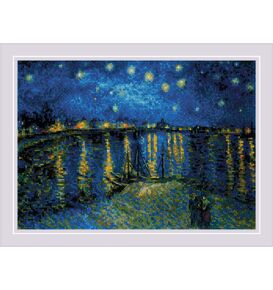 Наборы для вышивания Звездная ночь над Роной по мотивам картины В. Ван Гога – фото 1