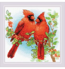 Наборы для вышивания Красные кардиналы – фото 1