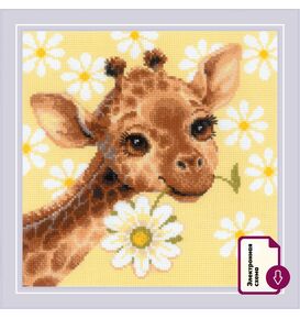 Наборы для вышивания 2318 Набор для вышивания "Панно/подушка "Жирафик"" – фото 1