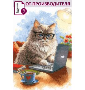 Наборы для вышивания 2263 Набор для вышивания "Писатель мяумуаров" – фото 1