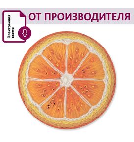 Наборы для вышивания 2295АС Набор для вышивания "Брошь Апельсинка" – фото 1