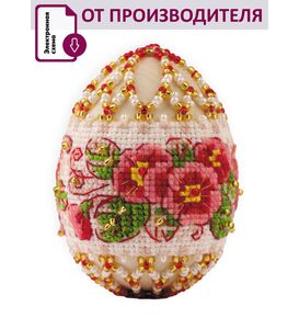  В226 Набор для бисероплетения "Яйцо пасхальное Примула" – фото 1