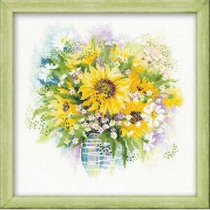Наборы для вышивания Акварельные подсолнухи – фото 1