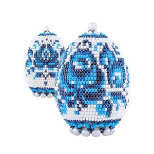 Яйцо пасхальное "Гжель" – фото 1  Яйцо пасхальное "Гжель" – фото 1