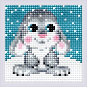 Алмазная мозаика "Снежок" – фото 1  Алмазная мозаика "Снежок" – фото 1