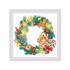 Наборы для вышивания Пряничный венок – фото 1 Наборы для вышивания Пряничный венок – фото 1