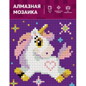 Алмазная мозаика "Единорожка" – фото 1  Алмазная мозаика "Единорожка" – фото 1