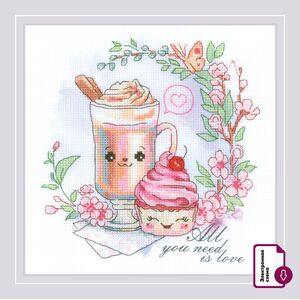 Наборы для вышивания Кофе для влюблённых – фото 1