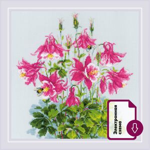 Наборы для вышивания Розовая аквилегия – фото 1 Наборы для вышивания Розовая аквилегия – фото 1