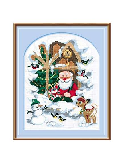 Наборы для вышивания Дед мороз в окне – фото 1