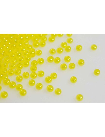 Товары для рукоделия Бисер 17186 - желтый матовый прозрачный – фото 1