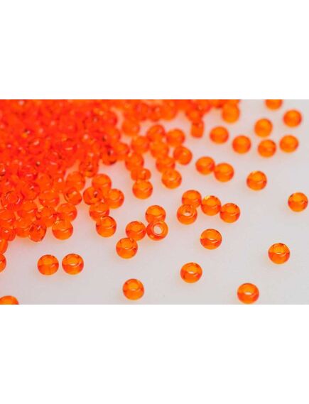 Товары для рукоделия Бисер 90030 - ярко-оранжевый прозрачный – фото 1