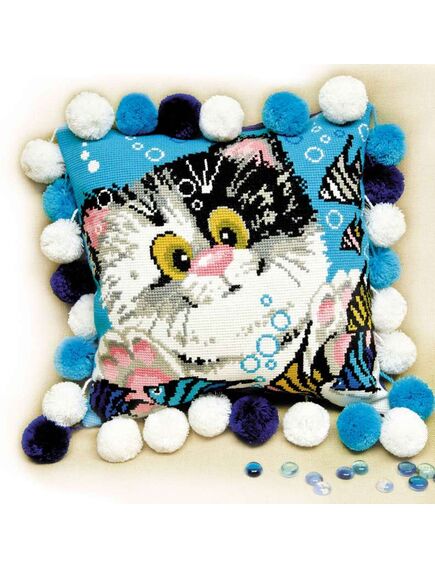 Наборы для вышивания Подушка "Котёнок" – фото 1