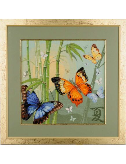  Вышитая картина "Бабочки" – фото 1