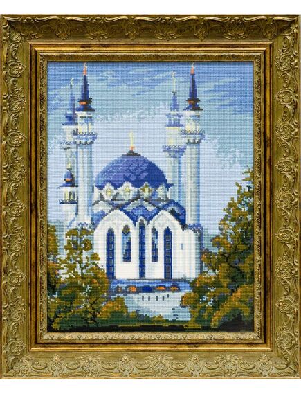  Вышитая картина "Мечеть Кул Шариф в Казани" – фото 1