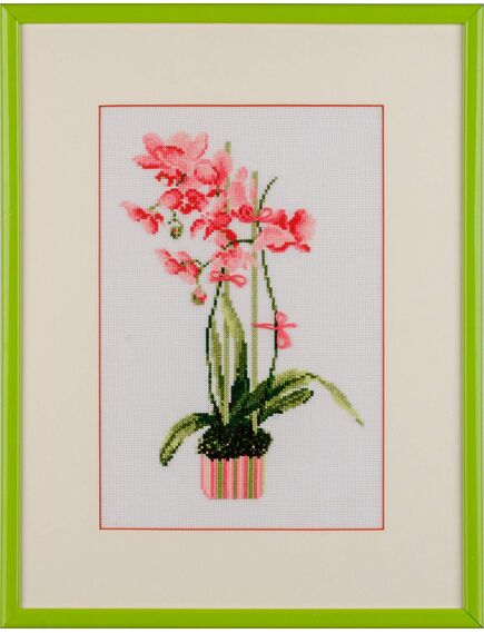  Вышитая картина "Сиреневая орхидея" – фото 1