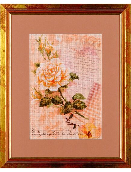  Вышитая картина "Письма о любви. Роза" – фото 1