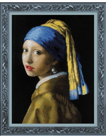 Наборы для вышивания «&#8206;Девушка с жемчужной серёжкой»&#8206; по мотивам картины Я. Вермеера – фото 1