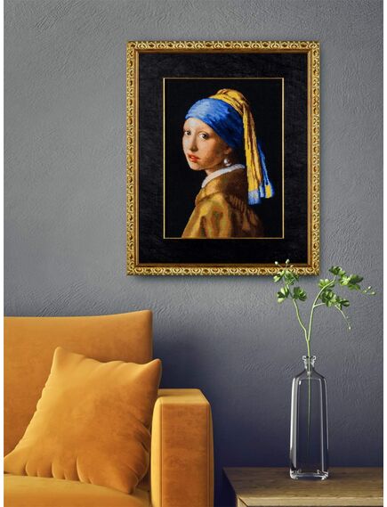 Наборы для вышивания «&#8206;Девушка с жемчужной серёжкой»&#8206; по мотивам картины Я. Вермеера – фото 5
