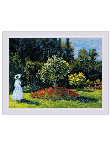 Наборы для вышивания Дама в саду по мотивам картины К. Моне – фото 1