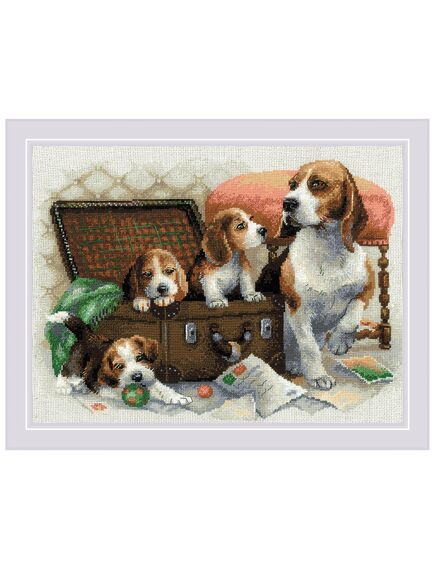 Наборы для вышивания Собачье семейство – фото 1
