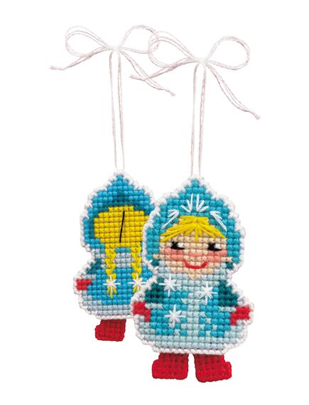 Наборы для вышивания Новогодняя игрушка "Снегурочка" – фото 1