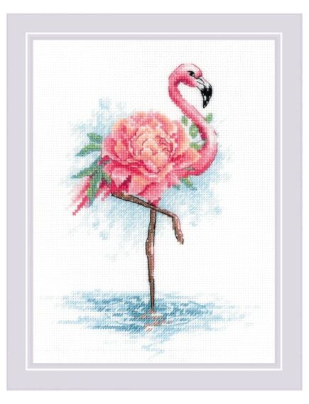 Наборы для вышивания Цветущий фламинго – фото 1