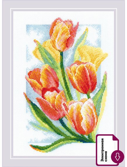 Наборы для вышивания Сияние весны. Тюльпаны – фото 1