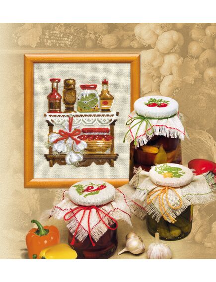 Наборы для вышивания Кухонный набор с чесноком – фото 1