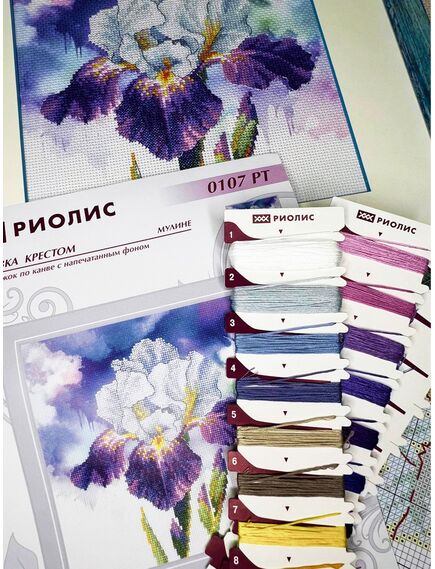 Наборы для вышивания 0107 РТ Набор для вышивания "Цветение ириса" – фото 6
