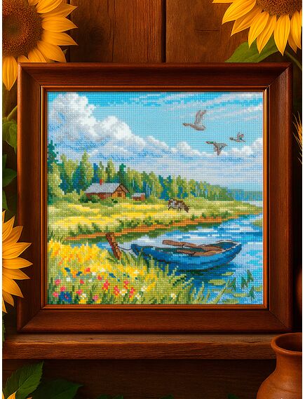 Наборы для вышивания Золотое лето. Лодка – фото 6