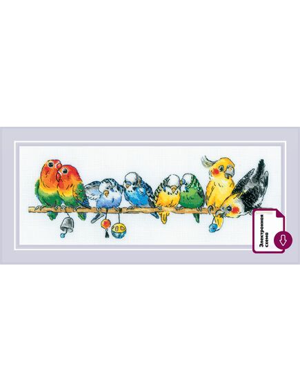 Наборы для вышивания 2317 Набор для вышивания "Попугайчики" – фото 1