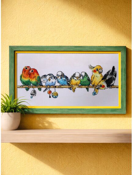 Наборы для вышивания 2317 Набор для вышивания "Попугайчики" – фото 5