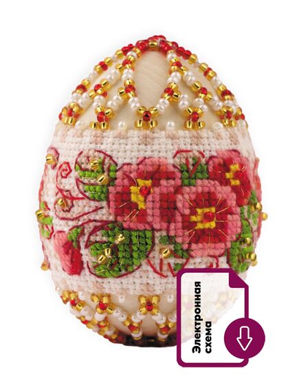  В226 Набор для бисероплетения "Яйцо пасхальное Примула" – фото 1