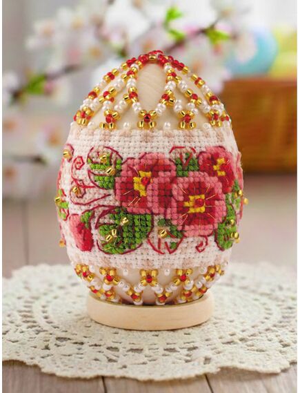  В226 Набор для бисероплетения "Яйцо пасхальное Примула" – фото 3