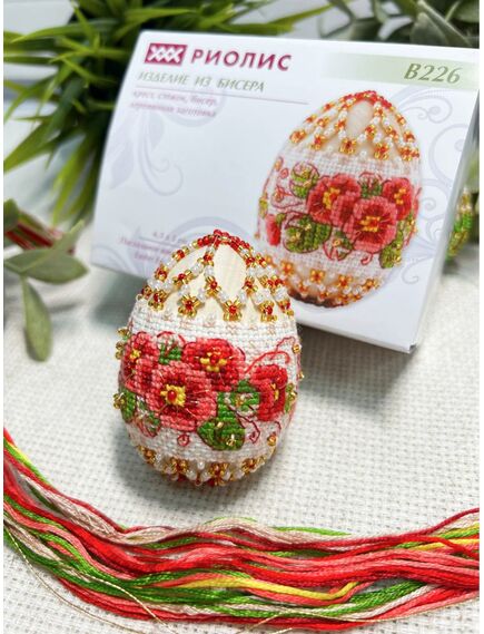  В226 Набор для бисероплетения "Яйцо пасхальное Примула" – фото 6